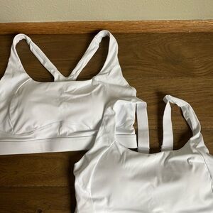 New Running Girl White Sports Bras